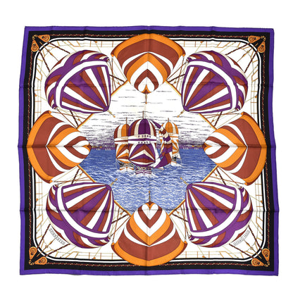Hermes Silk Spinnakers Scarf 90 1 of 6
