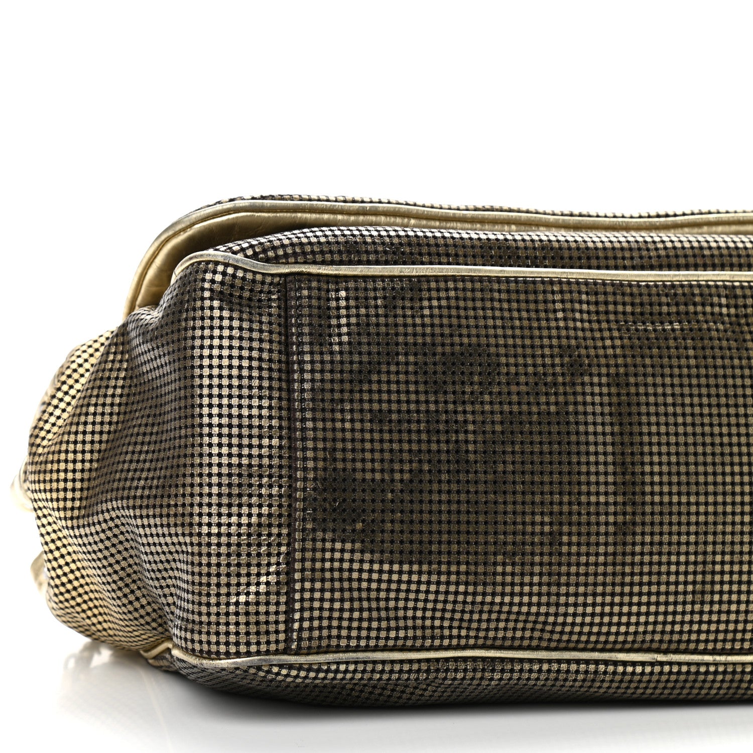 Chanel Metallic Lambskin Perforated Hollywood Accordion Flap Bag Gold 8 of 12