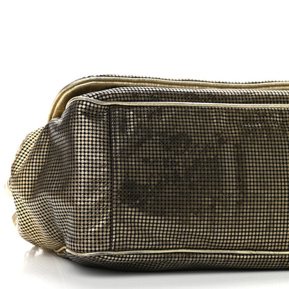 Chanel Metallic Lambskin Perforated Hollywood Accordion Flap Bag Gold 8 of 12