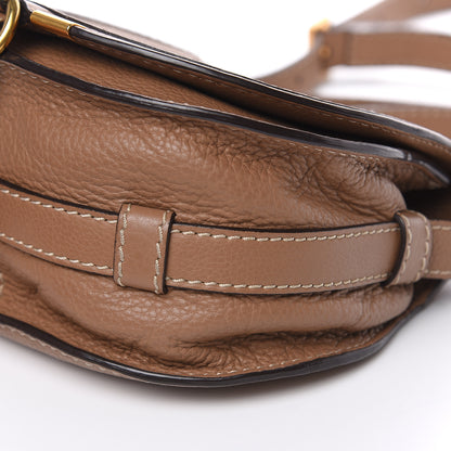 Chloe Calfskin Mini Marcie Round Crossbody Bag Nut 8 of 9