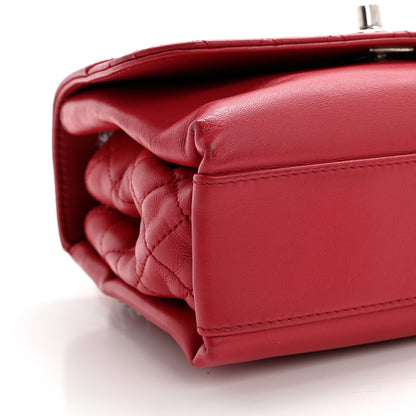 Chanel Calfskin Mini Tramezzo Flap Red 8 of 13