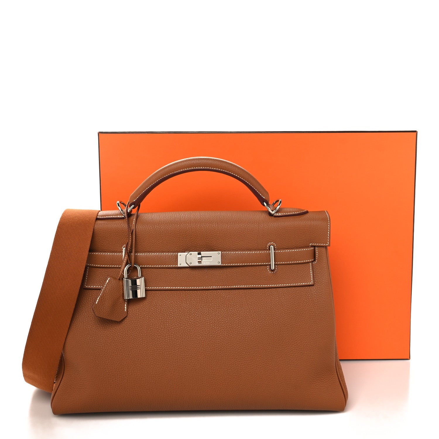 Hermes Togo Maxi Kelly Retourne 42 Gold 15 of 15