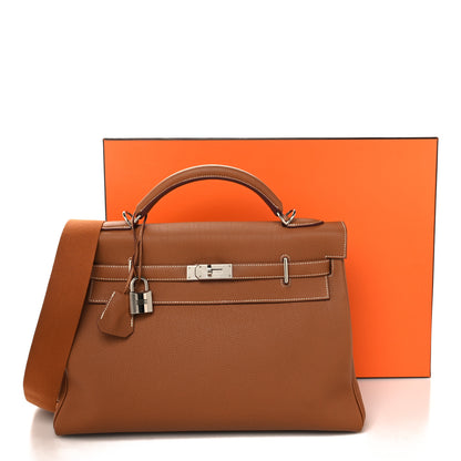 Hermes Togo Maxi Kelly Retourne 42 Gold 15 of 15
