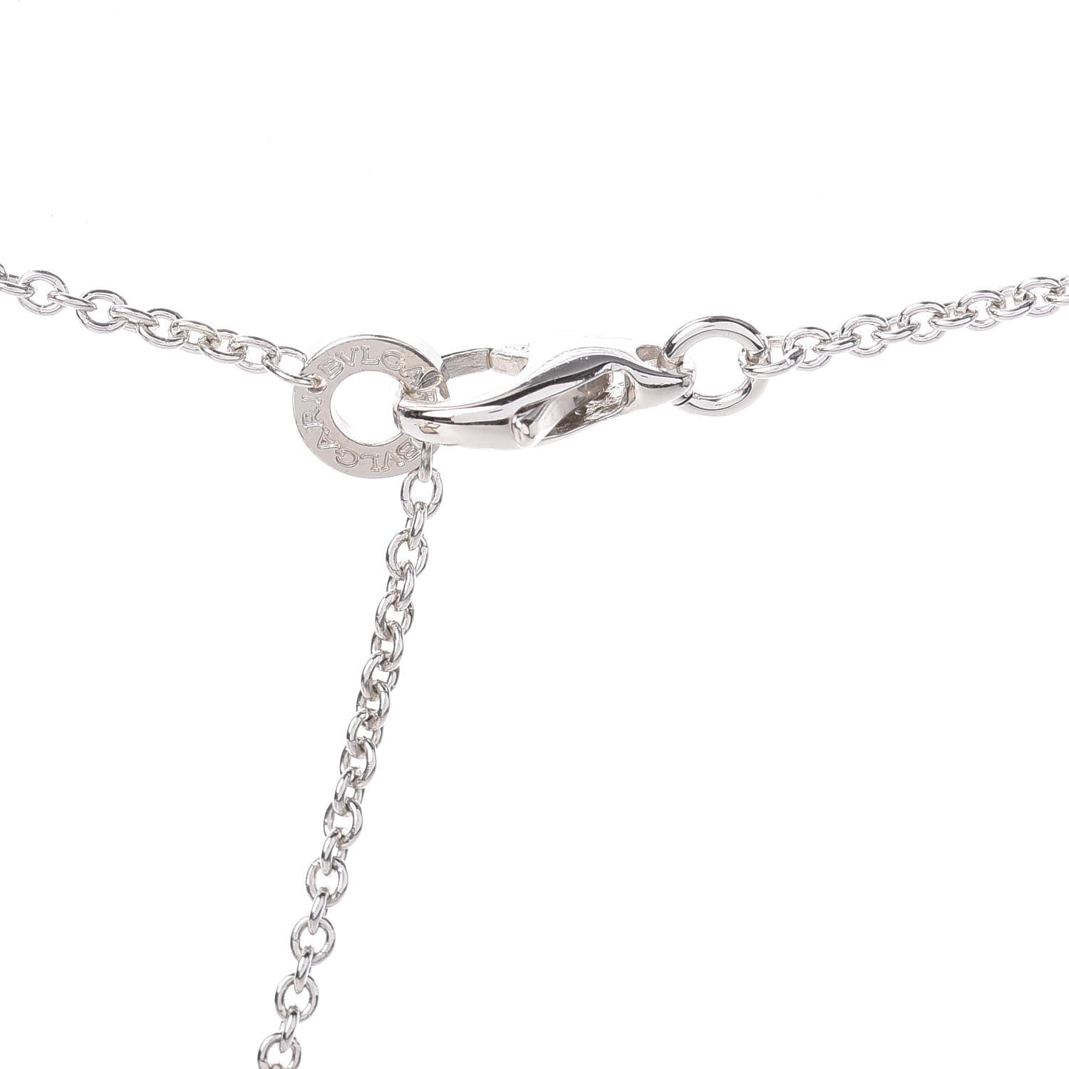 Bulgari Sterling Silver Ceramic Save The Children Pendant Necklace 4 of 5