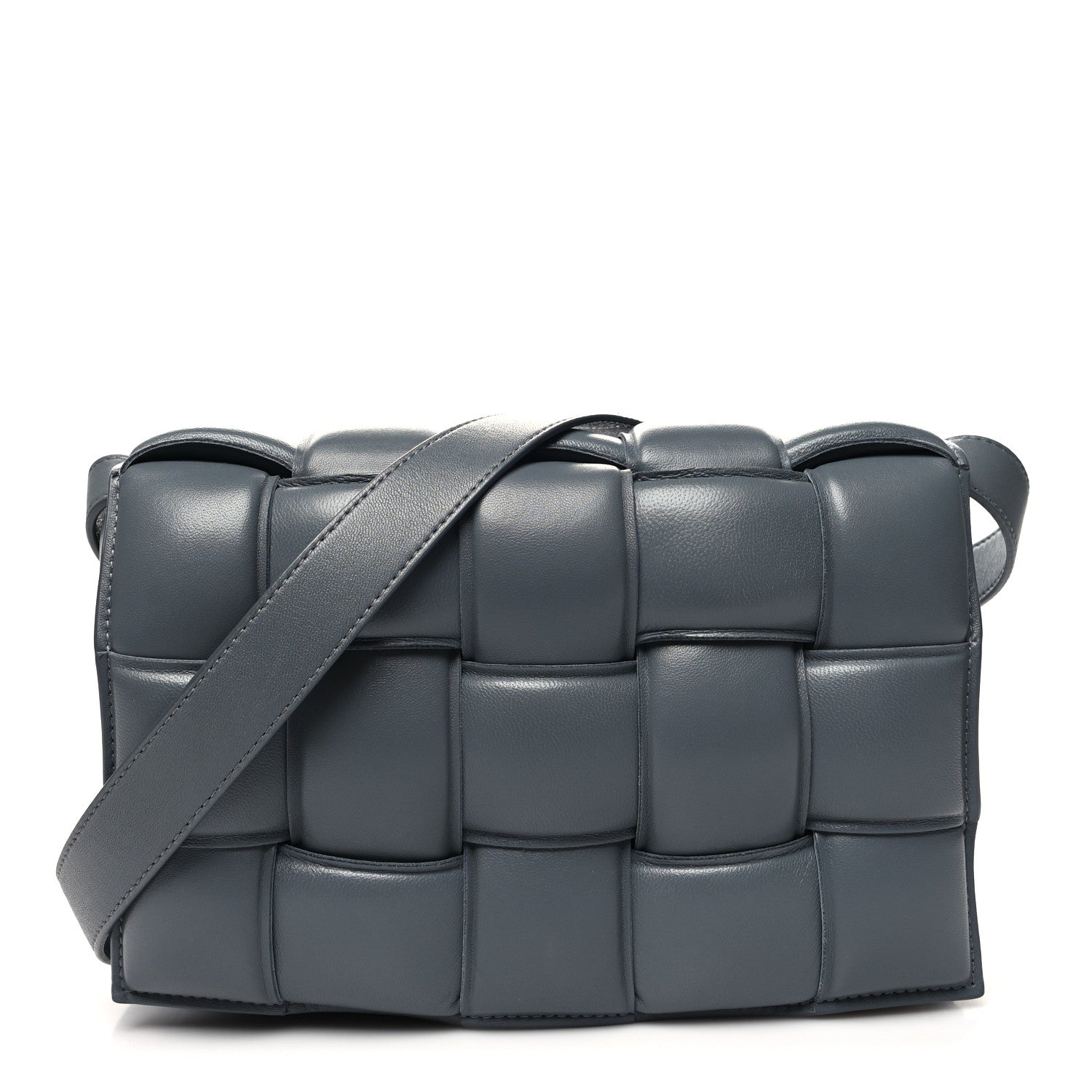 Bottega Veneta Nappa Maxi Intreccio Padded Cassette Crossbody Bag Thunder 1 of 9