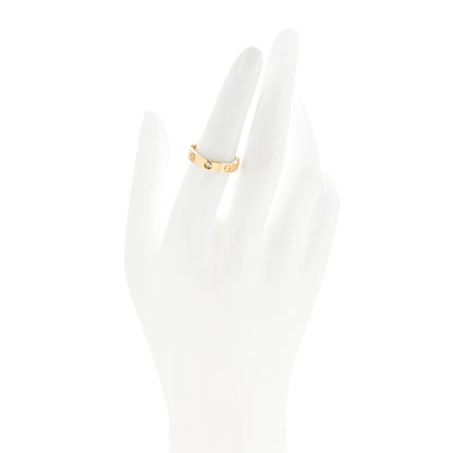 Cartier 18K Yellow Gold Diamond 4mm LOVE Wedding Band Ring 53 6.5 2 of 5