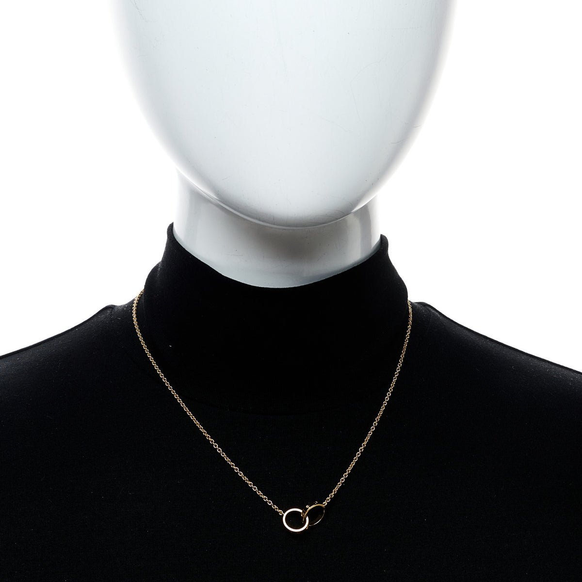 18K Yellow Gold Interlocking LOVE Necklace