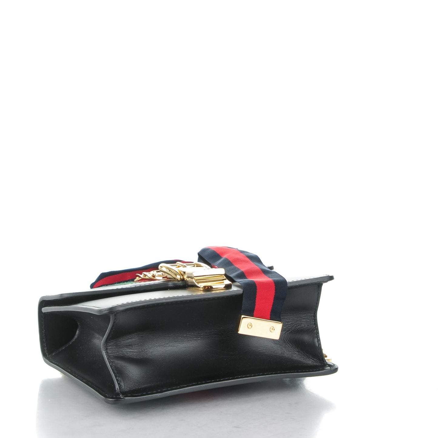 Calfskin Mini Sylvie Chain Shoulder Bag Black