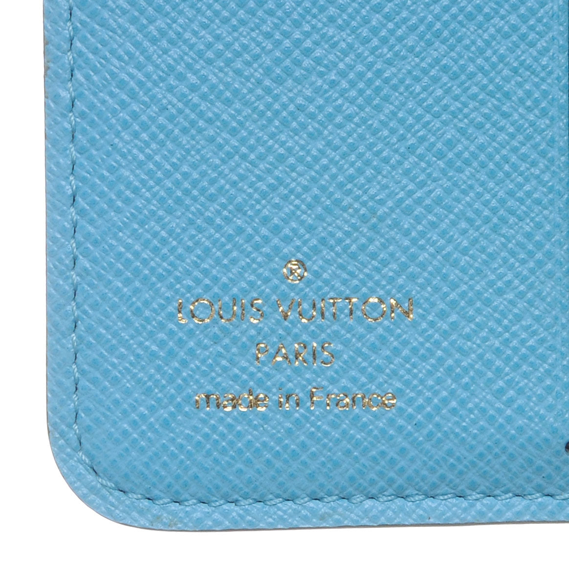 Monogram Groom Compact Zip Wallet Blue