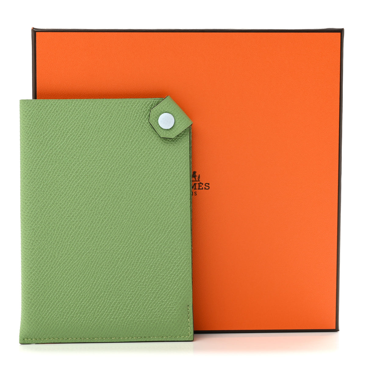 Epsom Tarmac Dot PM Passport Holder Vert Criquet Bleu Brume