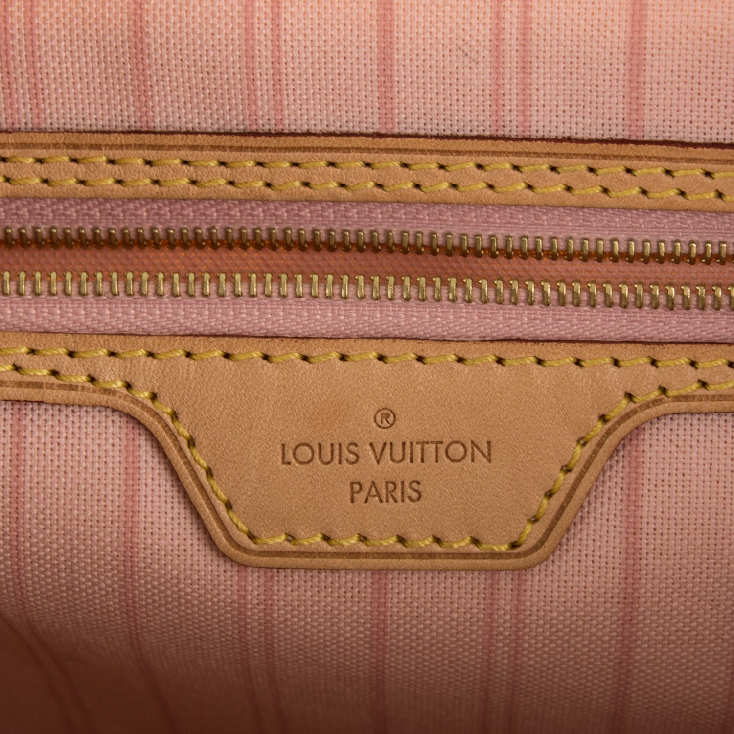Louis Vuitton Damier Azur Delightful MM Rose Ballerine 5 of 9