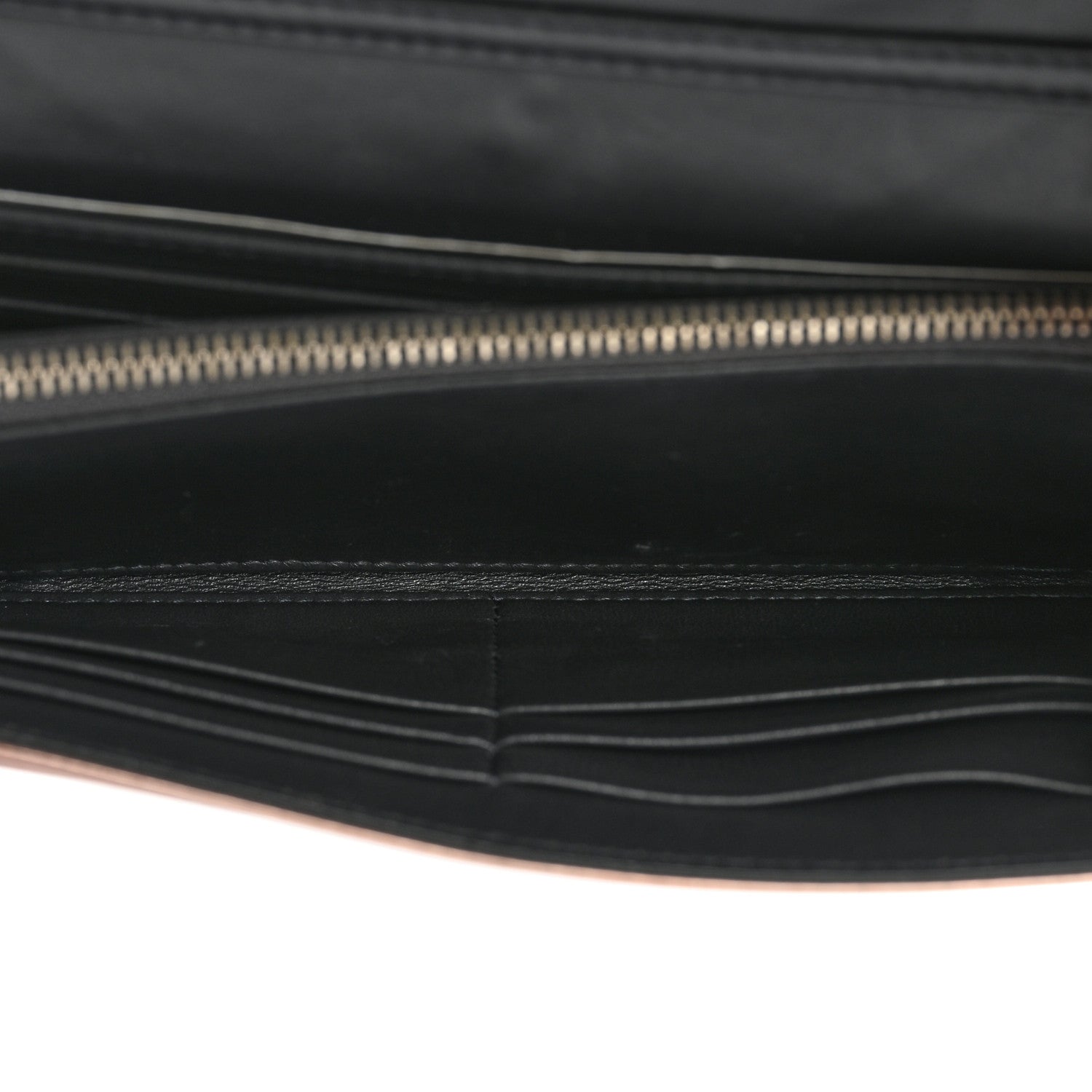 Christian Dior Metallic Patent Micro-Cannage Diorama Croisiere Chain Wallet Hyper Pink 5 of 17