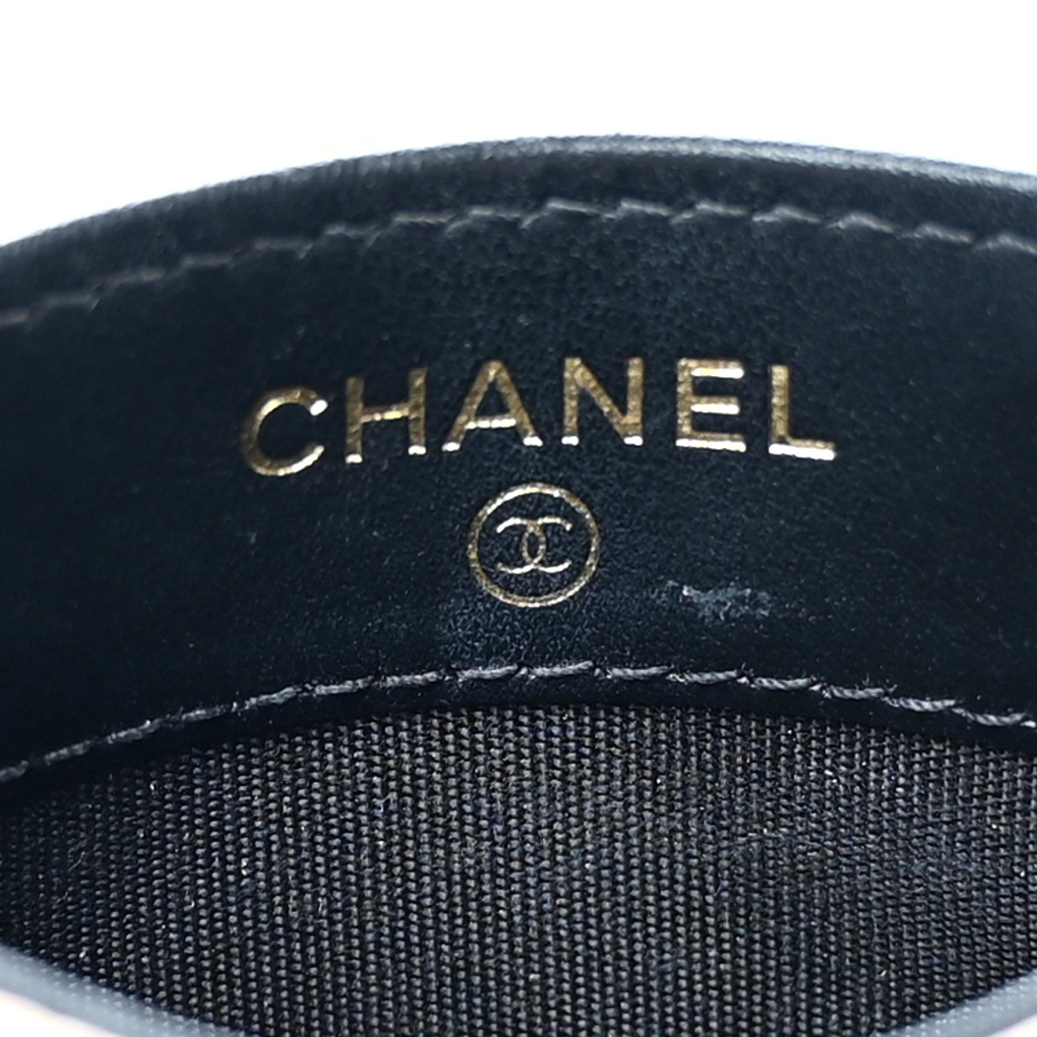 Chanel Caviar Quilted Filigree Card Holder Beige Black 6 of 13