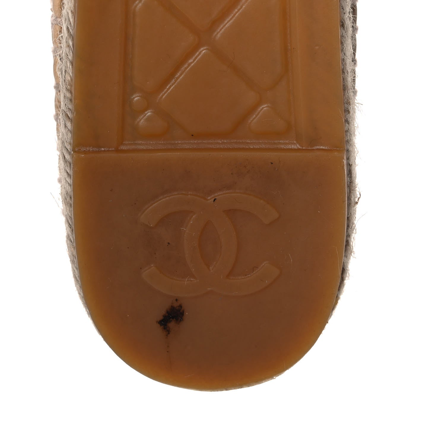 Chanel Lambskin CC Espadrilles 39 Beige Black 7 of 9
