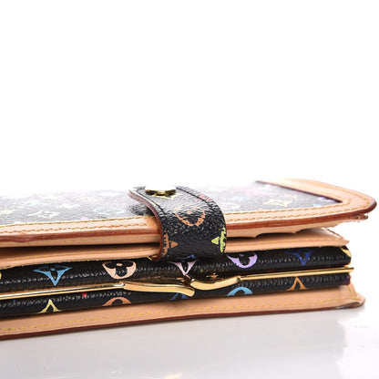 Louis Vuitton Monogram Multicolor French Purse Wallet Black 11 of 11