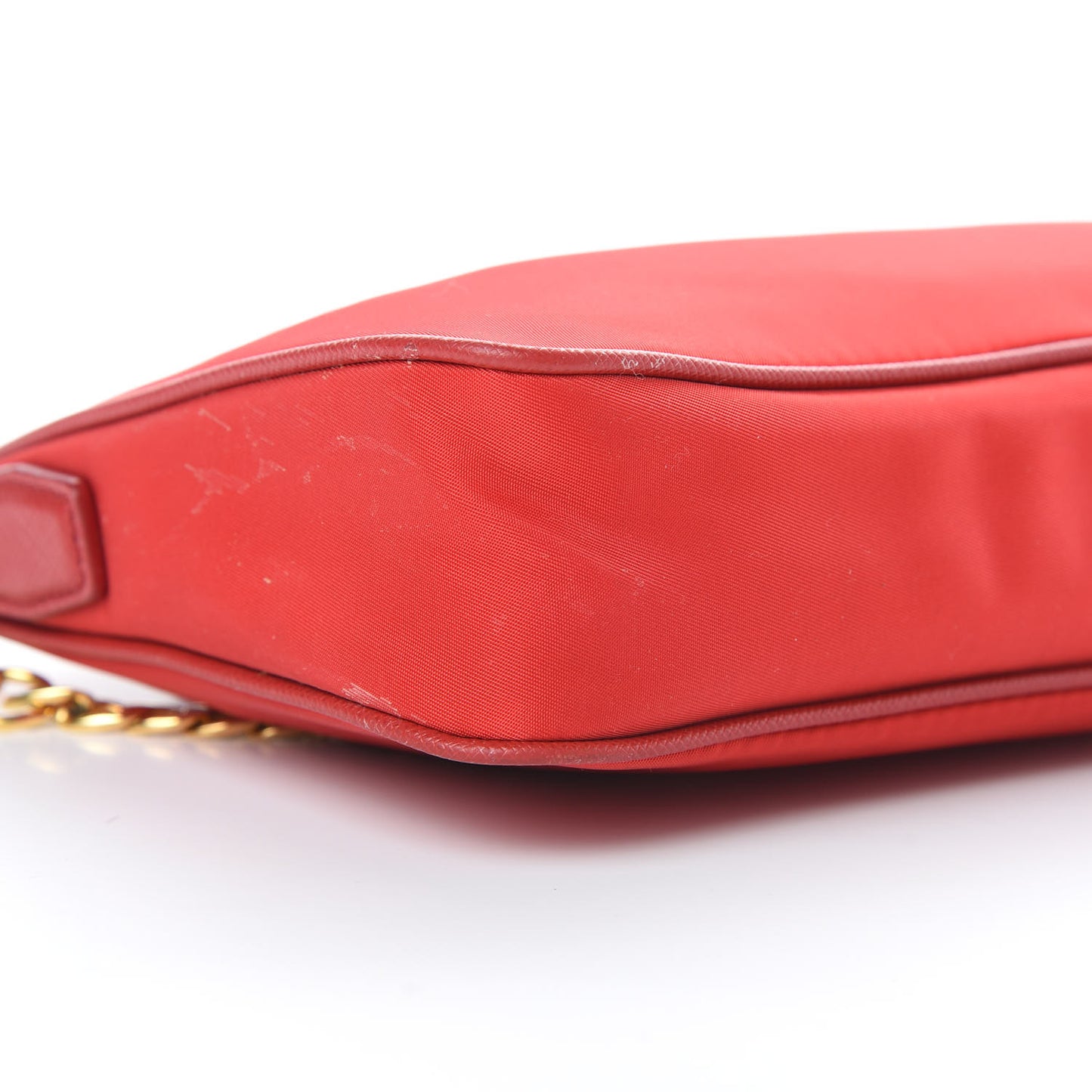 Tessuto Nylon Saffiano Crossbody Bag Rosso