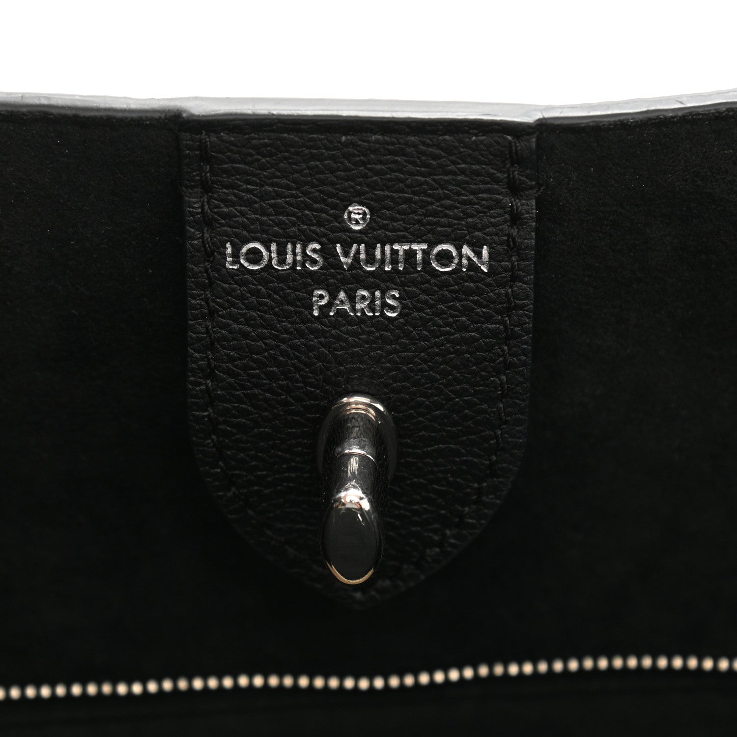 Louis Vuitton Calfskin Lockme Go Tote Black 6 of 12