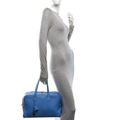 Hermes Taurillon Clemence Victoria II 35 Bleu Paradis 2 of 10