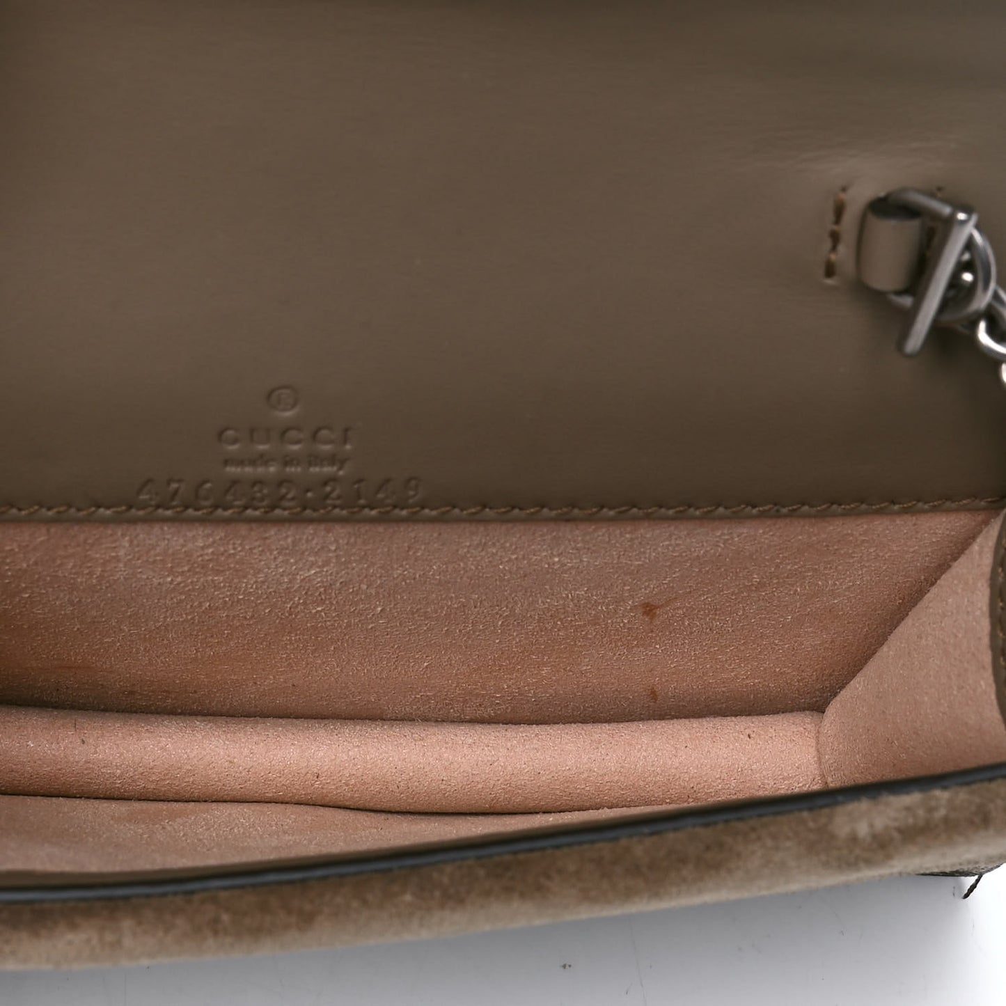 GG Supreme Monogram Super Mini Dionysus Shoulder Bag Taupe