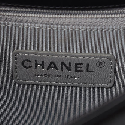 Chanel Iridescent Calfskin Flap Black 8 of 13