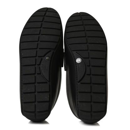 Gucci Calfskin Miro Soft Microguccissima Mens Driver Loafer 6.5 Black 7 of 13