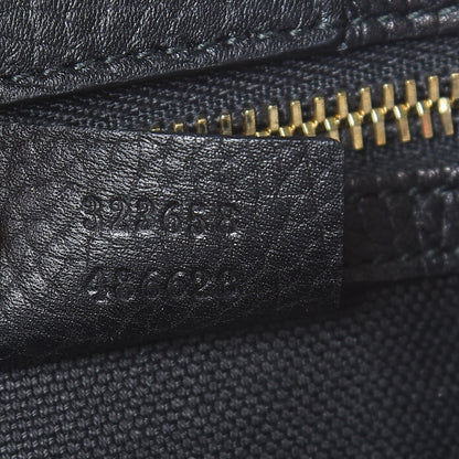 Gucci Calfskin Large Bamboo Shopper Tote Black 8 of 9