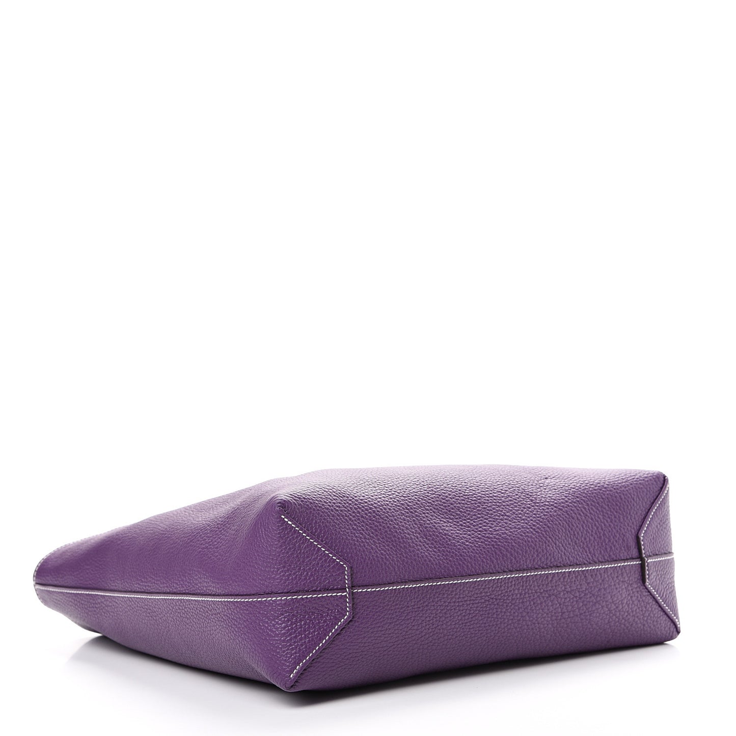 Taurillon Clemence Double Sens 45 Reversible Tote Bleu Zanzibar Ultraviolet