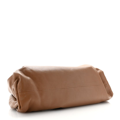 Bottega Veneta Smooth Butter Calf The Pouch Oversized Clutch Teak 4 of 10