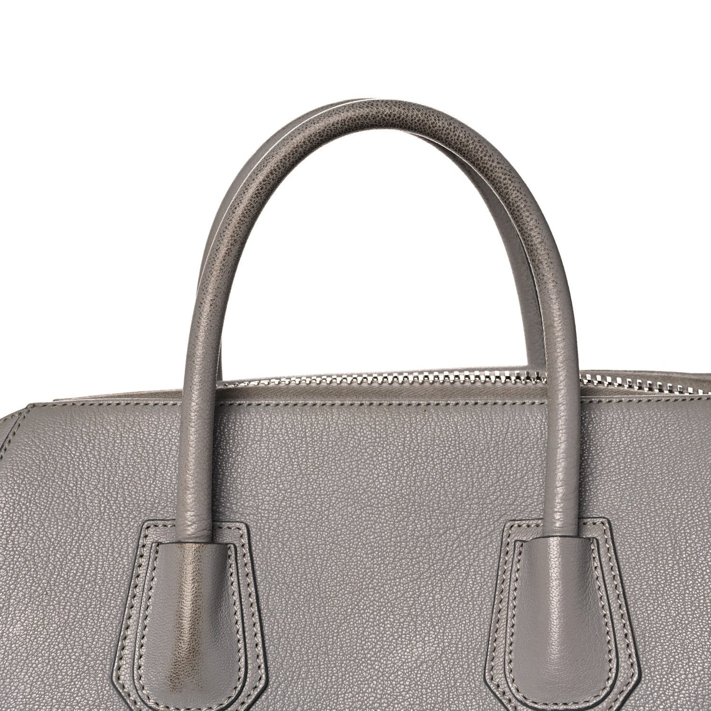 Sugar Goatskin Medium Antigona Pearl Grey