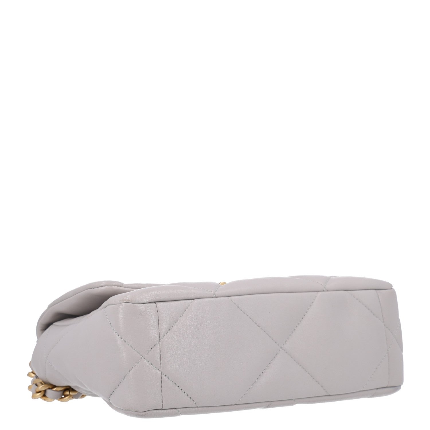 Chanel Lambskin Quilted Medium Chanel 19 Flap Grey 4 of 10