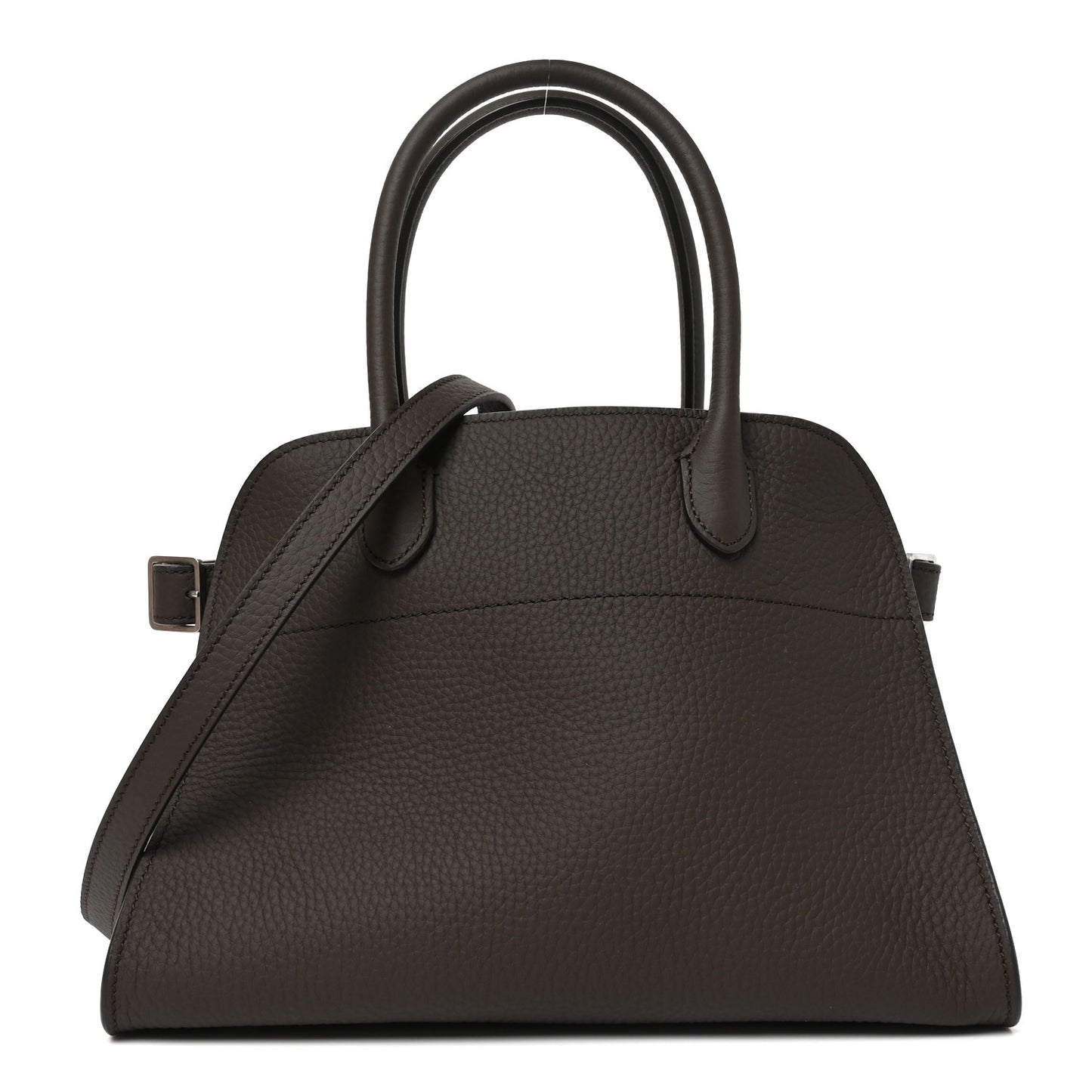 Grained Calfskin Soft Margaux 10 Bag Deep Brown
