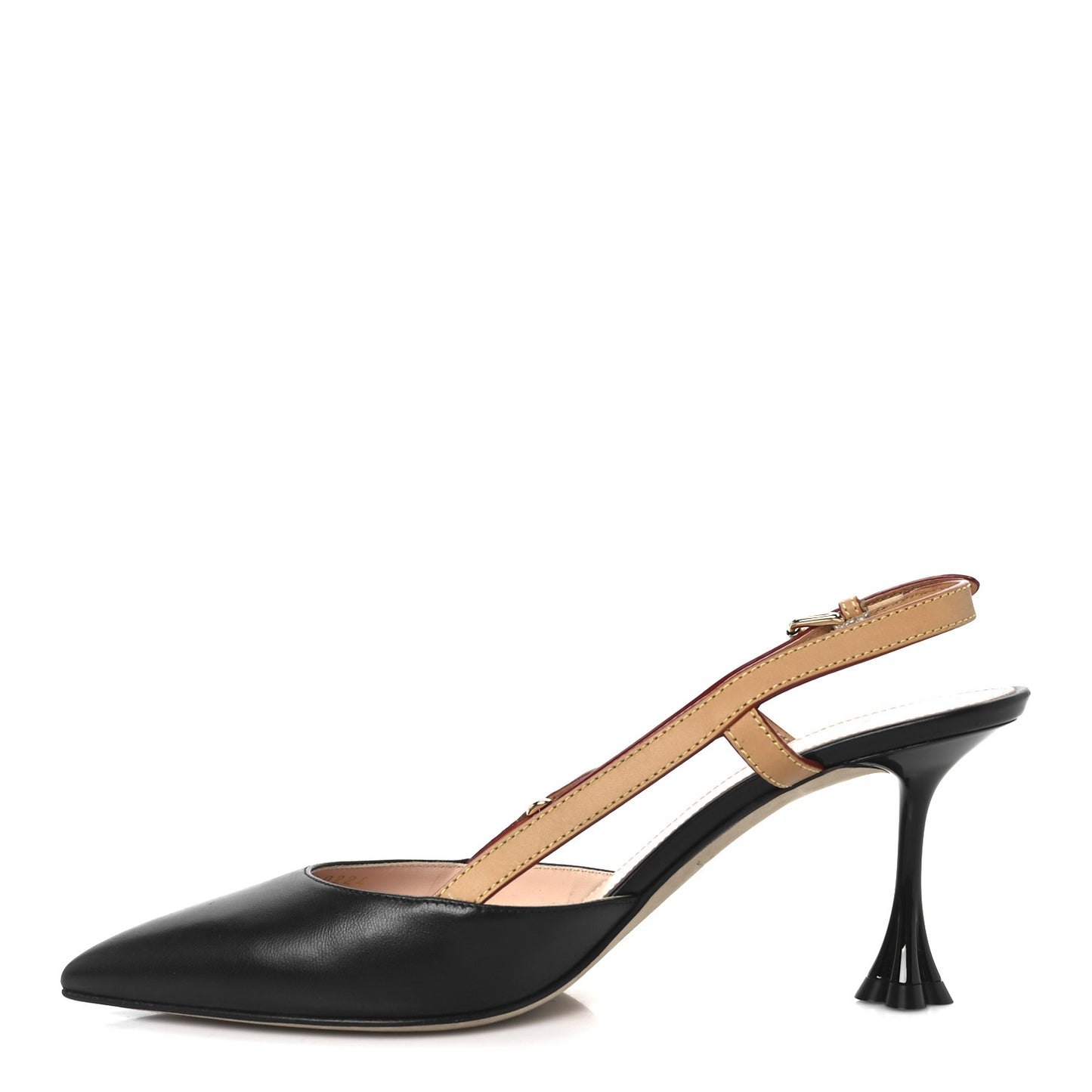 Calfskin Blossom Slingback Pump 37.5 Black
