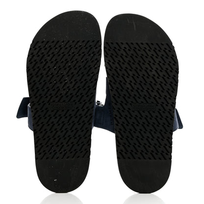 Hermes Suede Goatskin Womens Chypre Sandals 40.5 Bleu Celeste 5 of 8
