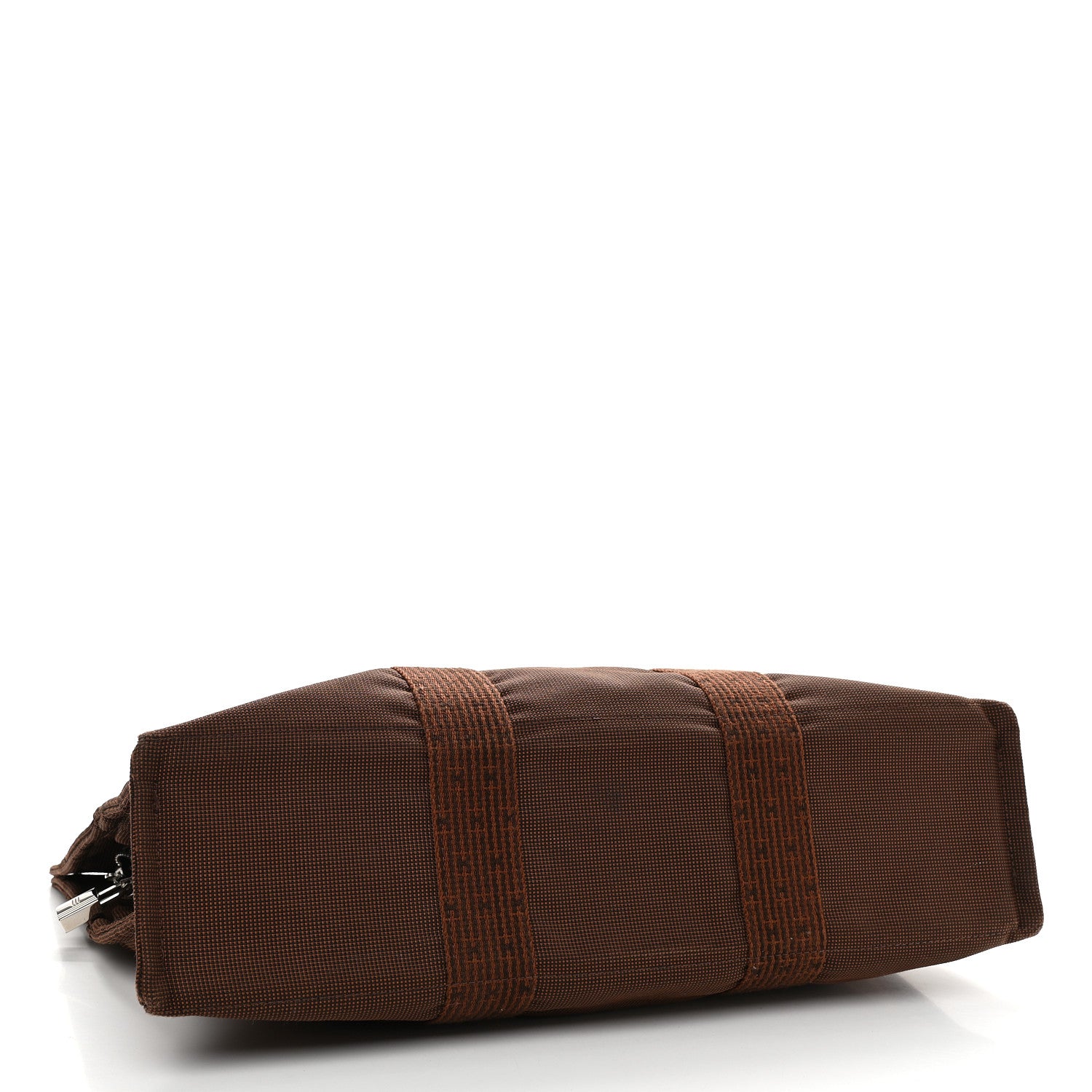 Hermes Canvas Herline GM Tote Brown 4 of 9