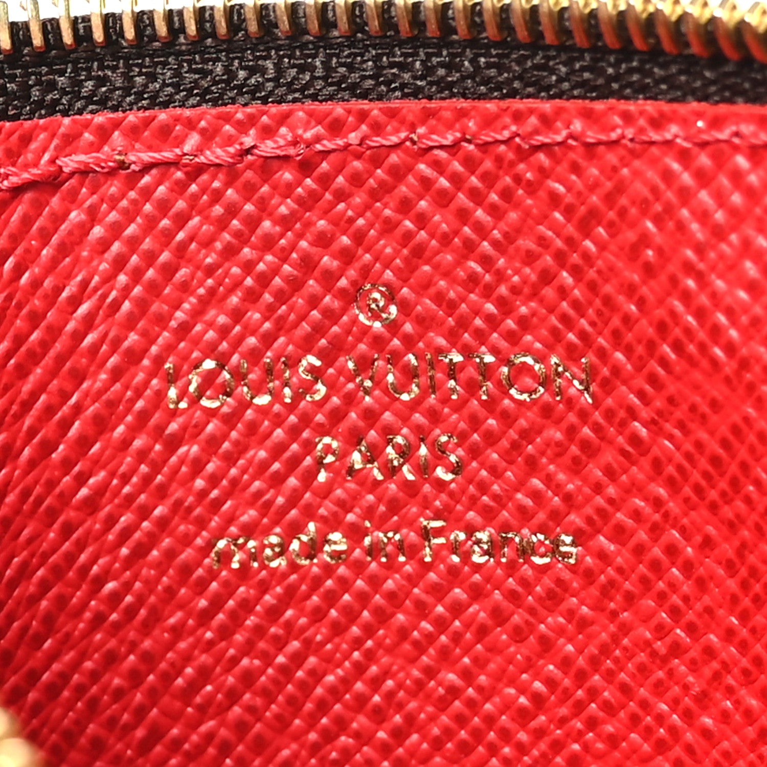Louis Vuitton Damier Ebene Recto Verso Card Holder Red 6 of 7
