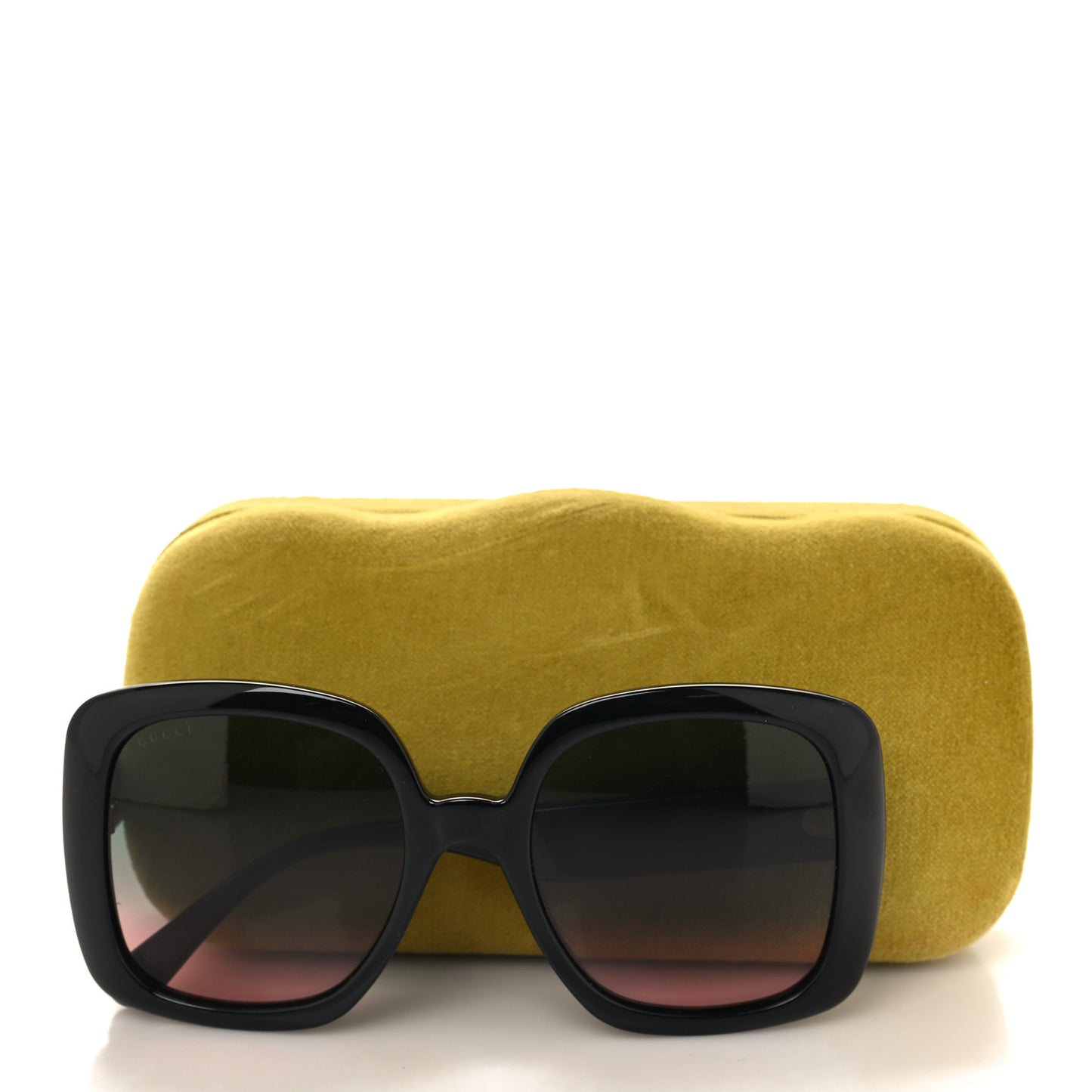 Acetate Square GG Web Sunglasses GG0713S Black