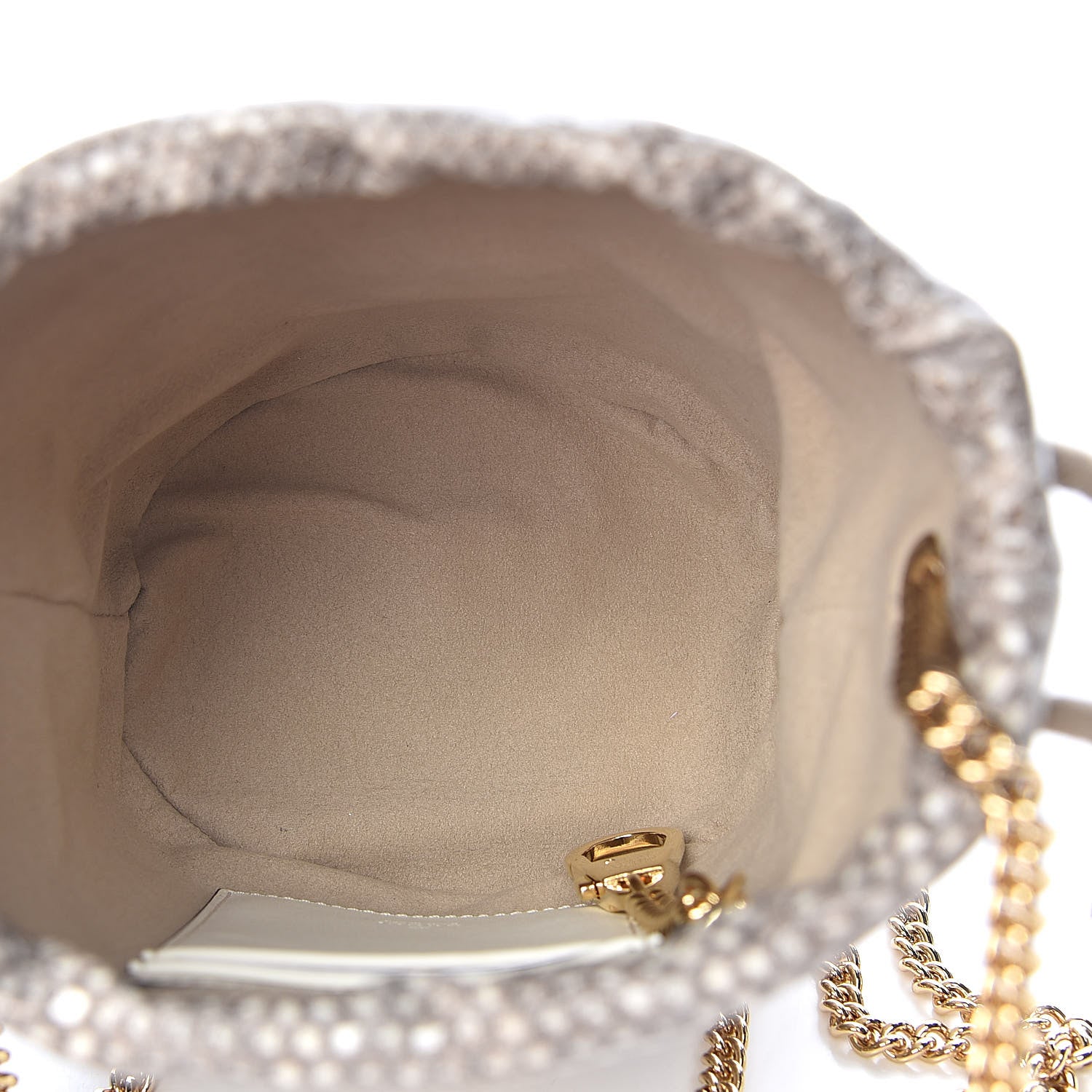 Gucci Snakeskin Mini Zumi Bucket Bag Grey 5 of 10
