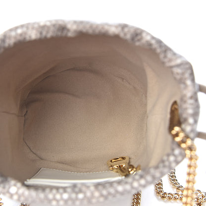 Gucci Snakeskin Mini Zumi Bucket Bag Grey 5 of 10