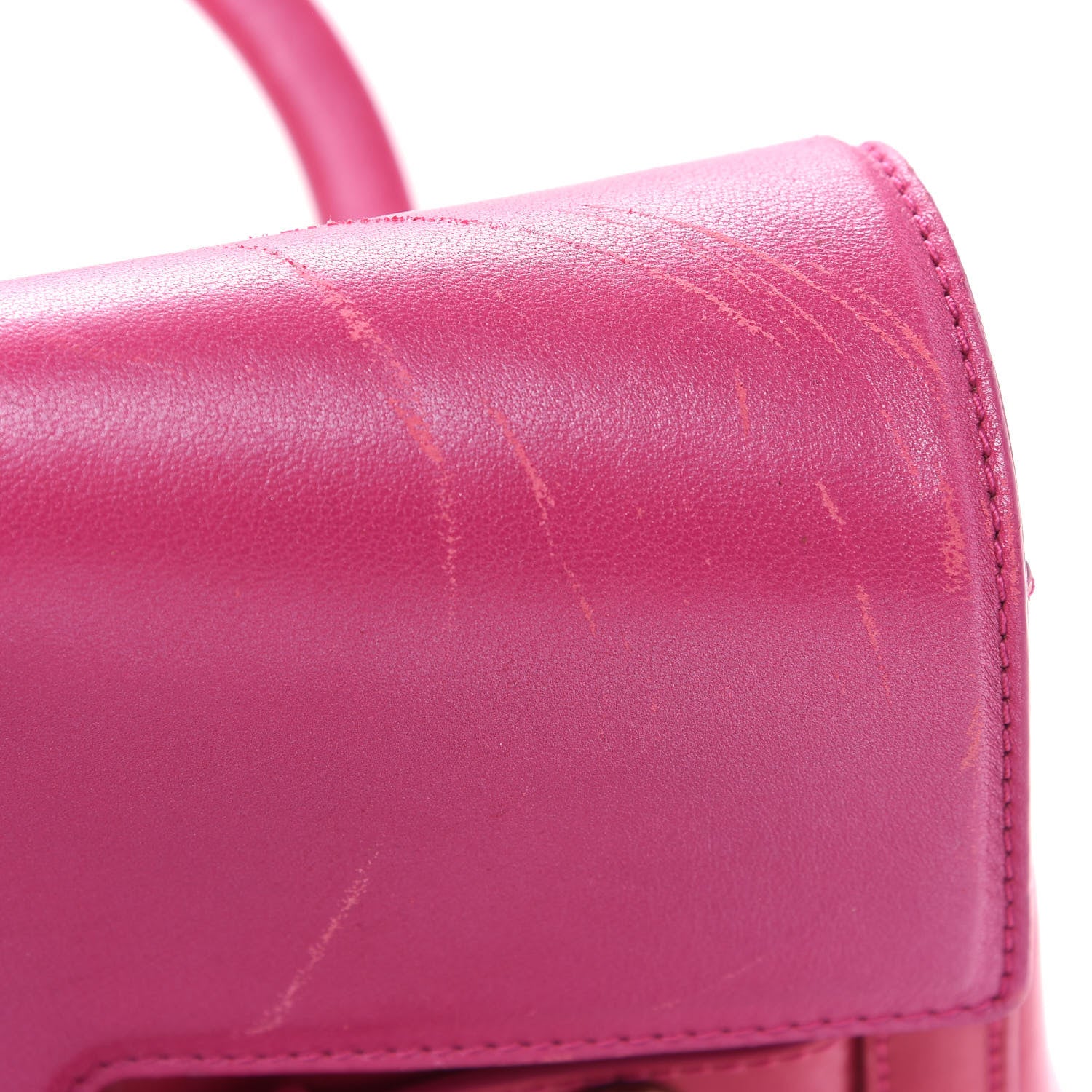 Versace Patent Calfskin Large Signature Tote Pink 9 of 16