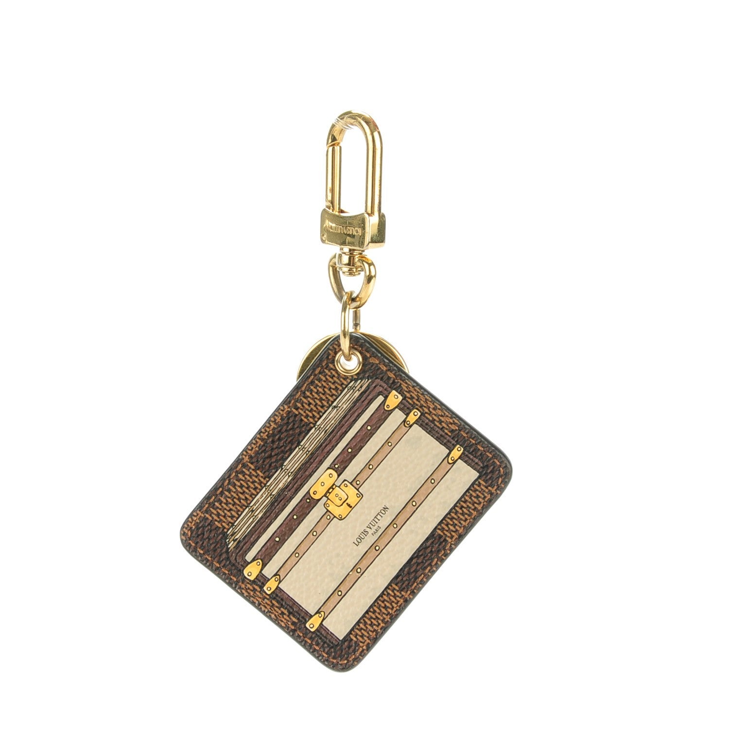 Louis Vuitton Damier Ebene Trunks and Locks Bag Charm 1 of 5