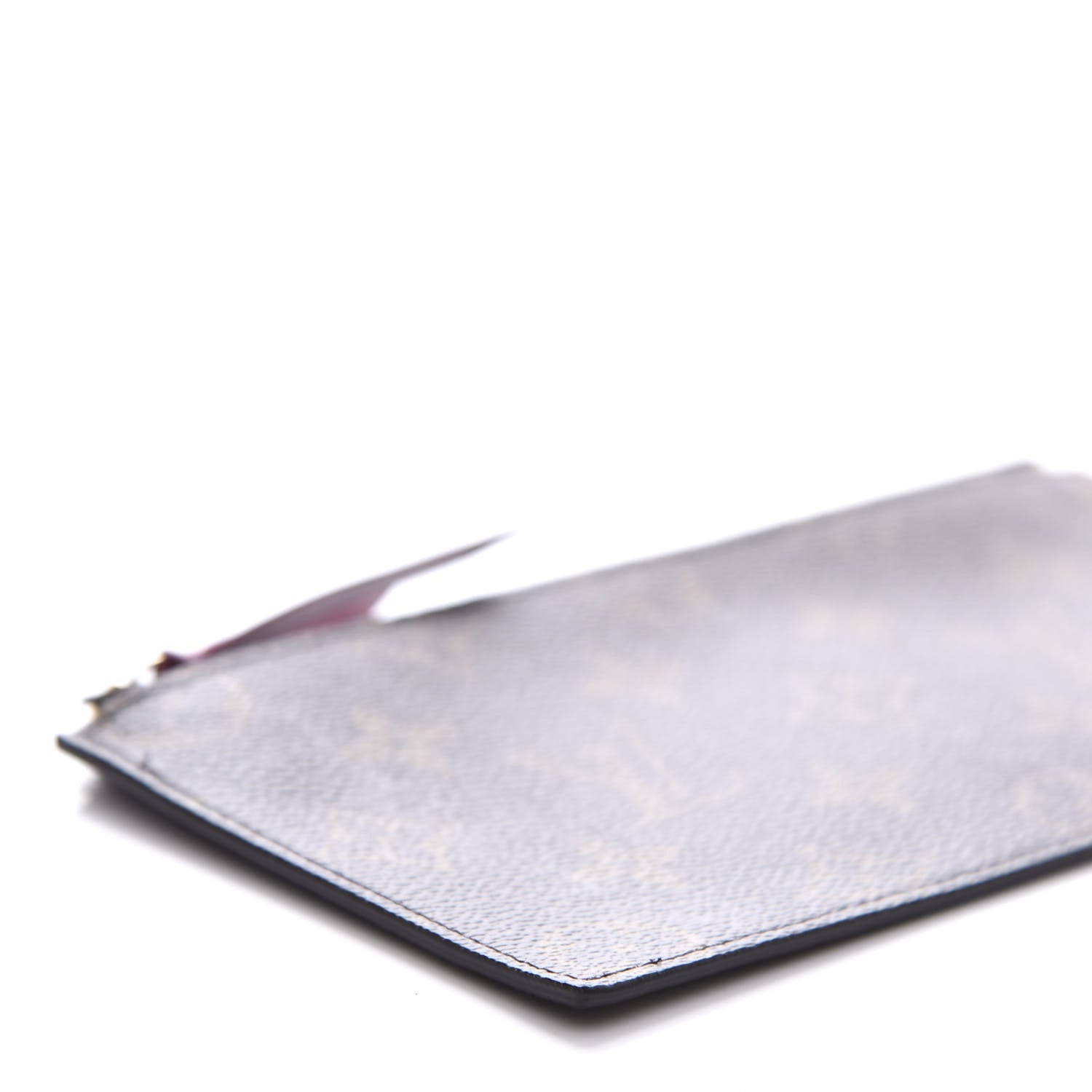 Louis Vuitton Monogram Felicie Chain Wallet Zippered Insert Fuchsia 6 of 7