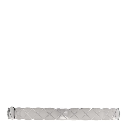 Chanel 18K White Gold Diamond Coco Crush Bracelet S 3 of 5