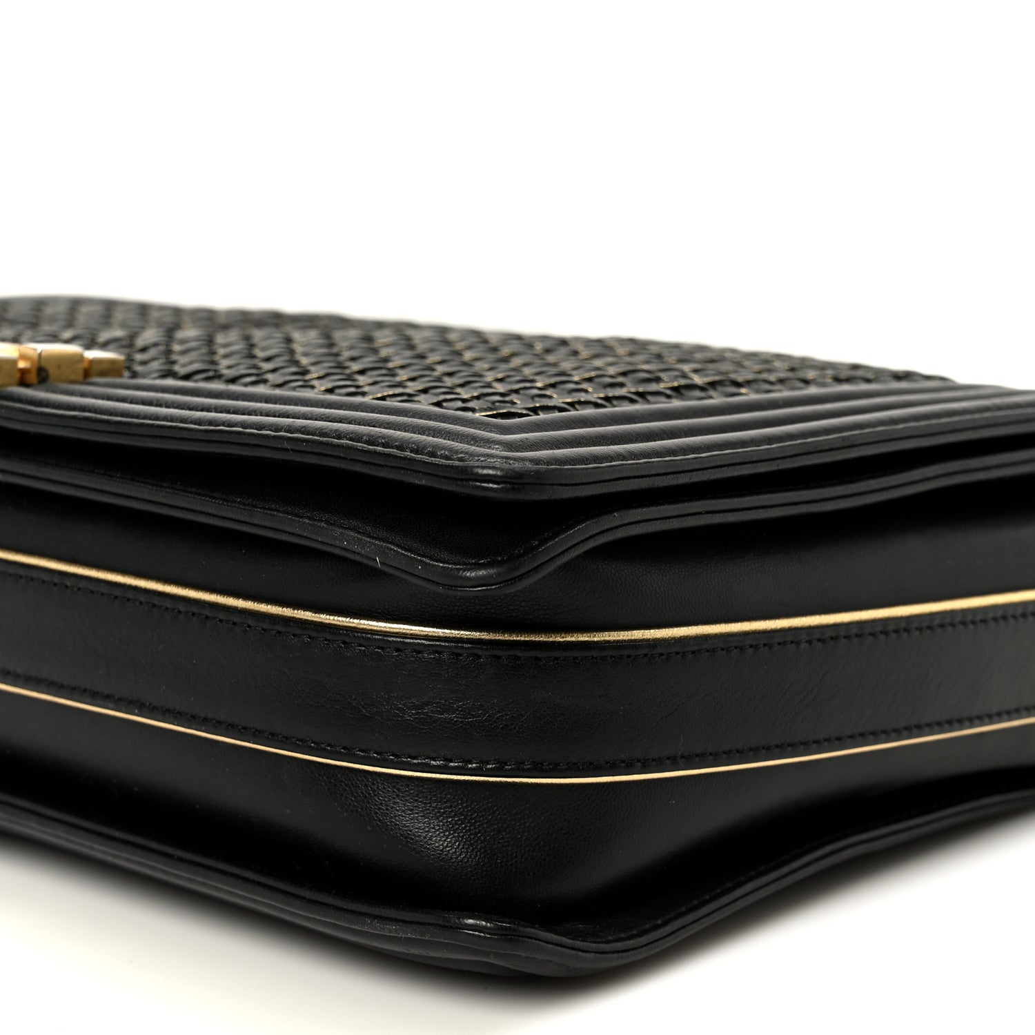 Chanel Braided Sheepskin Large Boy Reverso Flap Black 10 of 10