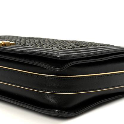 Chanel Braided Sheepskin Large Boy Reverso Flap Black 10 of 10