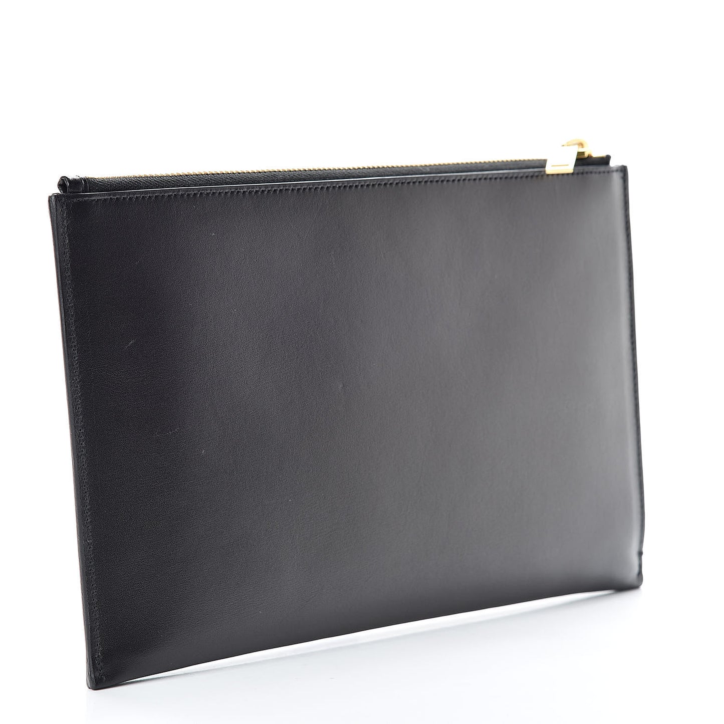 Calfskin Mini Tablet Holder Black