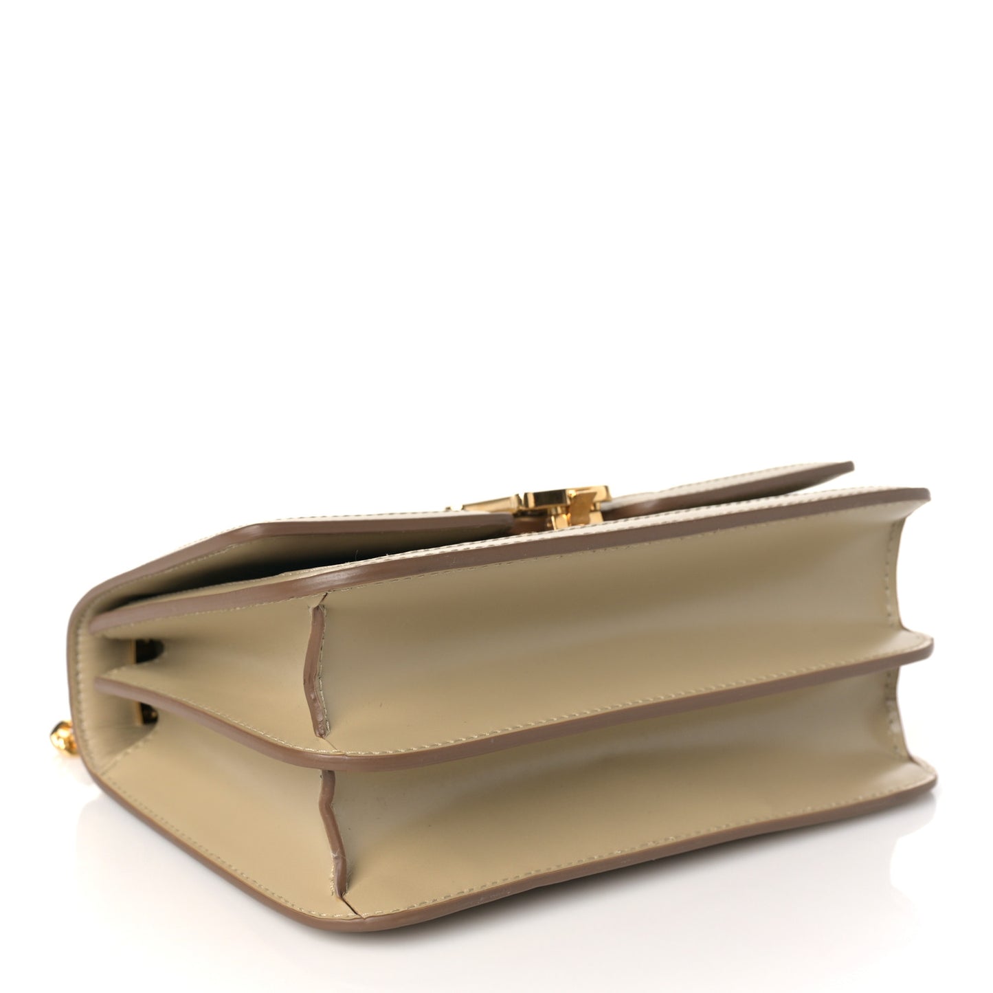 Calfskin Monogram Embossed Small TB Chain Bag Honey