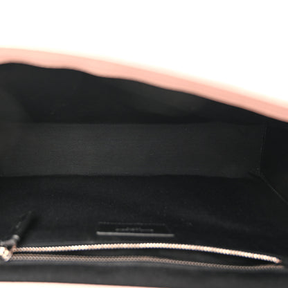 Saint Laurent Grain De Poudre Textured Mixed Matelasse Large Triquilt Monogram Satchel Rose 5 of 10