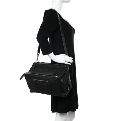 Givenchy Tumbled Sheepskin Medium Pandora Black 2 of 12