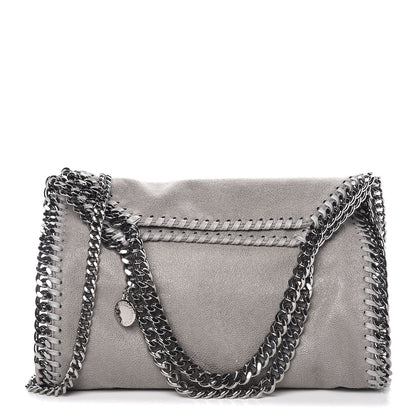 Stella McCartney Shaggy Deer Mini Falabella Fold Over Tote Light Grey 1 of 10