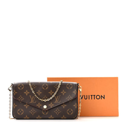 Louis Vuitton Monogram Pochette Felicie Chain Wallet Fuchsia 11 of 11